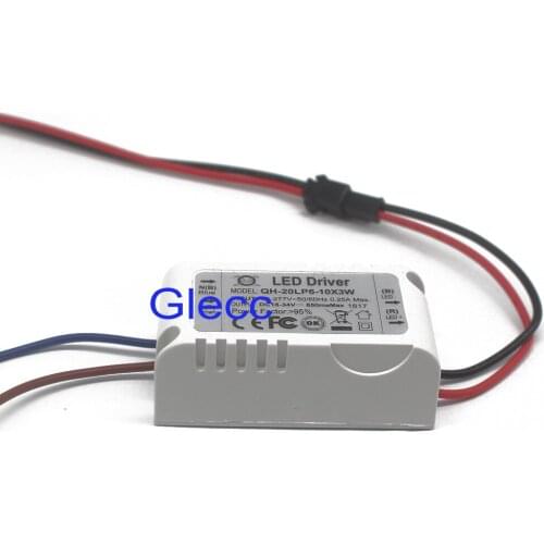 Free shipping 1 Pieces Isolation 20W AC85-277V LED Driver 6-10x3W 600mA DC18-34V LEDPower Supply Constant Current Ceiling Lamp