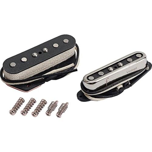 Noiseless Guitar Pickups Neck and Bridge w/ Screws&Springs Electric Guitar Replacement