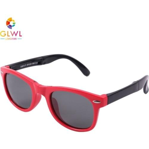 Polaroid Sunglasses Kids Sun Glasses With Strap Baby Infant Square Eyewear Boys Girls Unbreakable Frame Eyeglasses Junior Gifts