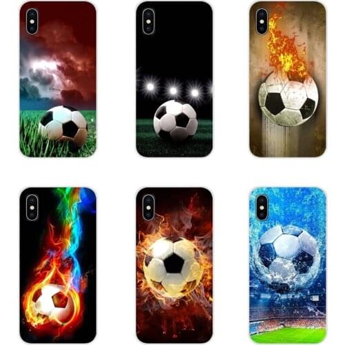 For Xiaomi Mi4 Mi5 Mi5S Mi6 Mi A1 A2 A3 5X 6X 8 CC 9 T Lite SE Pro Fire Football Soccer Ball Accessories Phone Cases Covers
