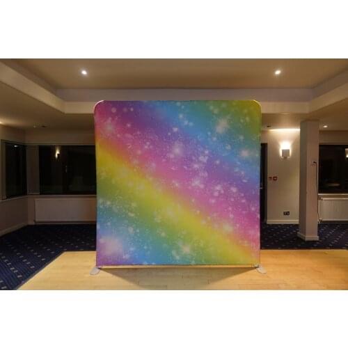 No.650 and No.651 unicorn and tiffany double sided print pillow case background with stand for party