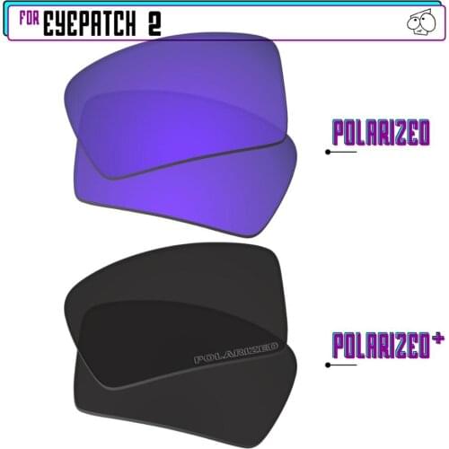 EZReplace Polarized Replacement Lenses for - Oakley Eyepatch 2 Sunglasses - BlackP Plus-PurpleP