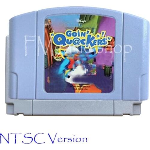 Doald Dk Goin' Quackers Memory card Game Cartridge for 64 bit USA NTSC Version Video Game Console Card vita Mortal de memoria