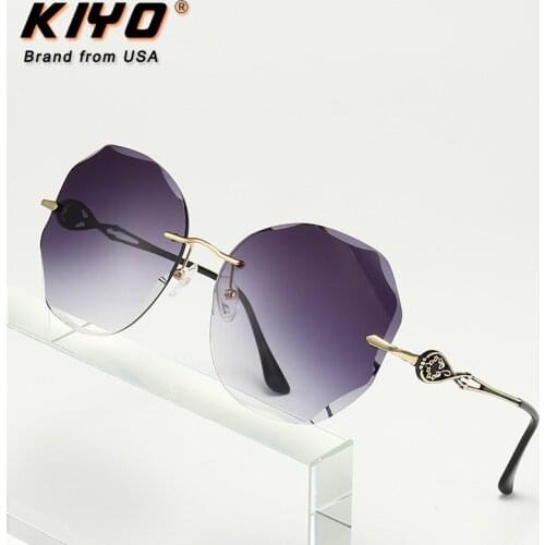 KIYO Brand 2020 New Women Polygonal Polarized Sunglasses Metal Classic Sun Glasses High Quality UV400 Driving Eyewear 2896