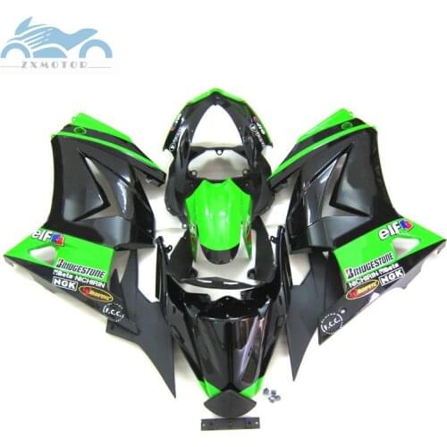 Custom Injection fairings kit for KAWASAKI 2008-2014 Ninja 250 ZX 250R sports ABS fairing kits EX250 08-14 green black bodywork