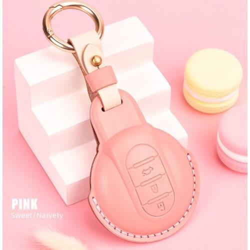 Leather Car Key Case for cooper mini f54 f55 f56 f60 key case