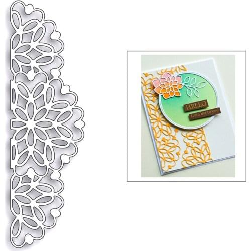 Lace Edge Flower Border Background 2020 New Metal Cutting Dies For DIY Scrapbooking Album Decorative Embossing Craft Dies Cut