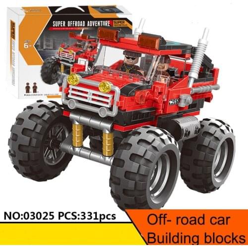 Best price 331pcs off road SUV sports car vehicle Model bricks Building Block Sets kids DIY Toys XB03025 Compatible Technic