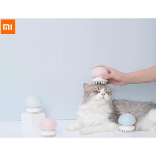 Xiaomi Mijia Youpin Jellyfish Pet Massager Comb Negative Ion Anti-static for Cat hair clean pet Grooming Massager Comb