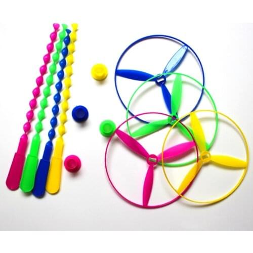 Package of 12 Twisty Flying Saucers Random Colors Helicopters Kids Toys Gifts Wholesale Dropshipping