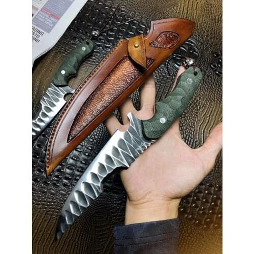 DC53 Alloy Steel fixed blade knife hunting knife outdoor sharp self-defend Camping tactical straight knife
