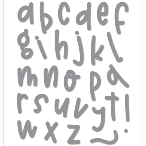 Letter Cutting Dies Scrapbook Dariy Decoration Stencil Embossing Template DIY Greeting Card Handmade