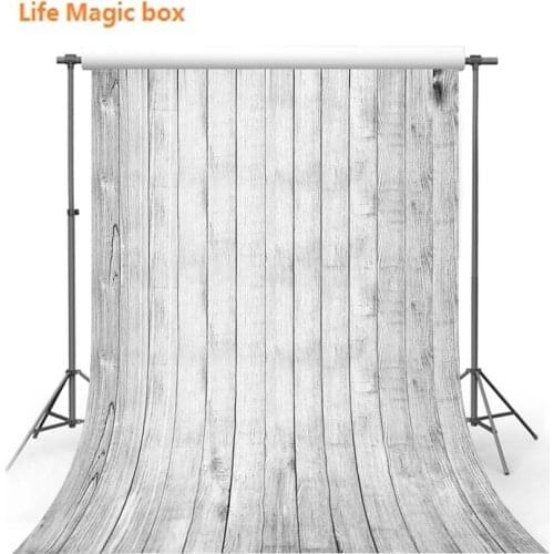 Folding Background Vinyl Background Silver Vertical Wooden Board Foto-279