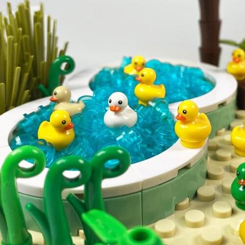 Farm 6 Ducks Trees Building Blocks Toys for Children MOC Compatible City Technical Bricks Constructor DIY Toys Juguete Bloques