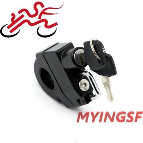 25mm Handlebar Universal Helmet Lock For HONDA VT 400 600 750 1100 1300 C/DC/RS SHADOW VTX 1800 1300 C/R/S/T/F/N/CX