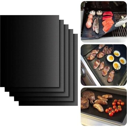 1pc Non-stick BBQ Grill Mat 40 * 33cm Baking Mat Cooking Grilling Sheet Kitchen Tools for Outdoor Parties