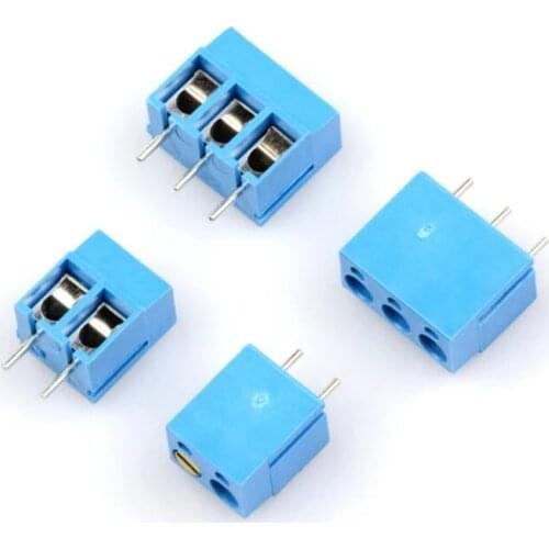 10PCS KF300 2Pin 3pin 5mm pitch PCB Screw Terminal Block Connectors 250V 16A 14-22AWG