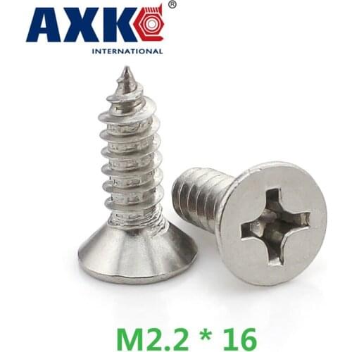 2021 Direct Selling New Screws For Laptops Parafusos 30pcs 304 Stainless Steel Countersunk Head Tapping Screws M2.2 * 16 Gb846