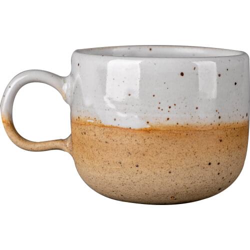 225ML Nordic Art Retro Frosted Ceramic Coffee Cup Single Modern Household Stoneware Coffee Mug American Office Afternoon Tea Set