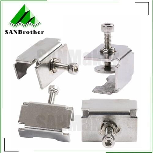 4pcs 3D printer accessories glass plate of heating bed clamp fixed clip