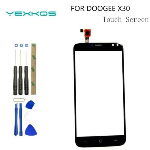 5.5'' Mobile Phone Front Touch Glass For Doogee X30 Touch Screen Glass Digitizer Panel Lens Sensor Tools