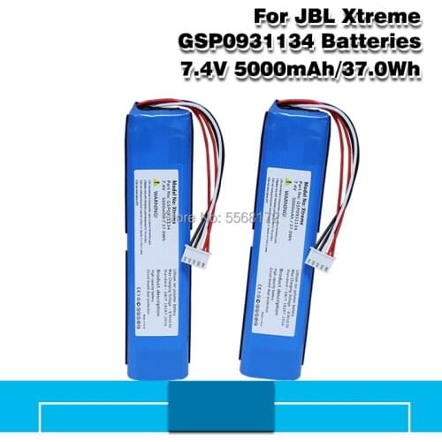 7.4v 5000mah 37.0Wh battery For JBL XTREME Xtreme GSP0931134 Li-Polymer Batterie