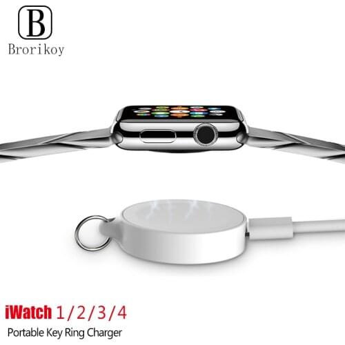 Apple iWatch series portable key ring watch wireless fast charger for 5 4 3 2 1 2W iWatch 5 4 3 wireless fast watch charger