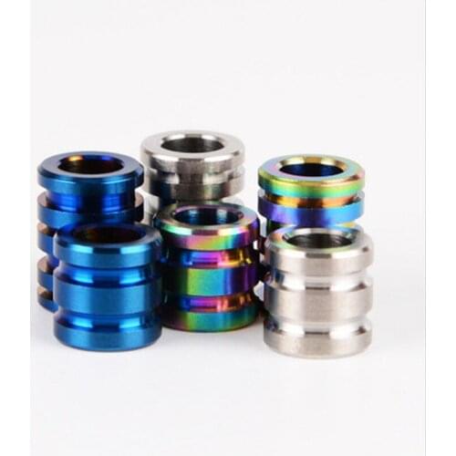 10mm*6mm Titanium Alloy Paracord Beads For Paracord Bracelet Accessories Survival DIY Pendant Buckle For Knife Lanyards