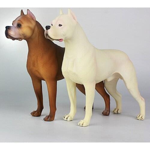 One piece real life Dogo dog model plastic simulation Dogo doll gift about 20.8x7x16cm xf2779