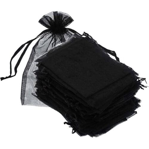 Black Organza Bag Jewelry Gift Bag Sugar Bag Cosmetics Trial Pack