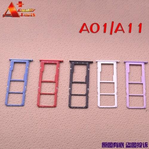 For Samsung Galaxy A01 A11 A015F A115F SIM Tray Holder SD Card Reader Slot Adapter Replacement