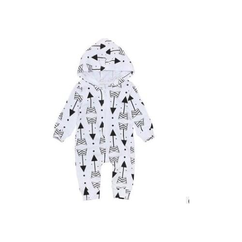 Baby Romper 2019 Autumn Hooded Newborn Baby Boy Girl Clothes Long Sleeve Romper Jumpsuit Bodysuit Outfits
