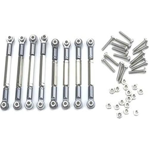 For WPL B1 B-1 B14 B-14 B24 B-24 C14 1/16 RC Car Spare Parts Upgrade Metal Pull Rod Steering Pull Rod Servo Rod Pull Rod Base