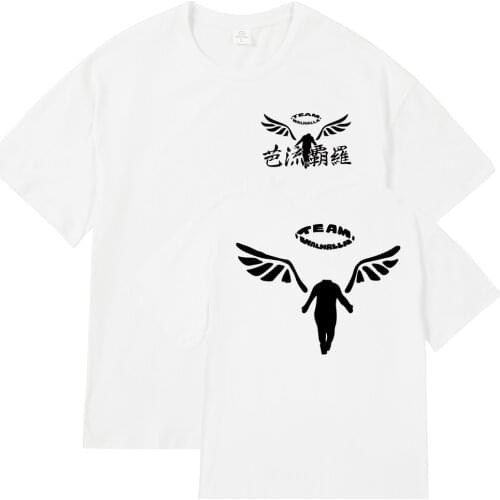 Anime Tokyo Revengers T-Shirt Men Cotton T Shirt Anime Team Walhalla Clothes Tops Tees Camiseta Camiseta
