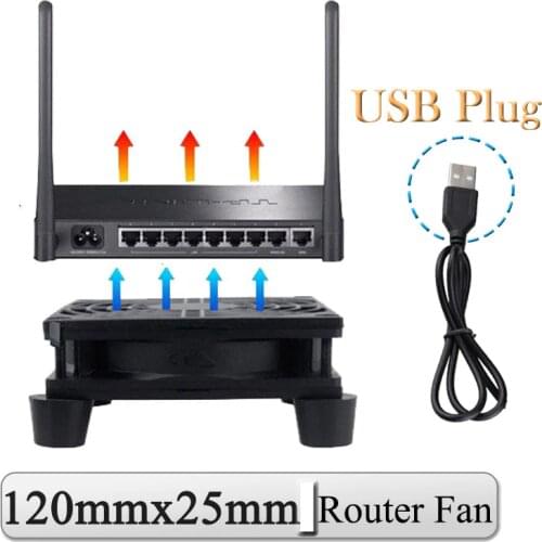 Gdstime DC 5V USB 120mmx25mm 12cm Router Fan TV Box Cooler 120mm 12025 DIY Computer Silent Desktop Cooler Fan