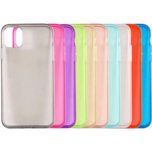 Crystal Glossy Soft TPU Case For Iphone 6.1 6.5 5.8 inch 2019 XR XS MAX Silicone Clear Gel Cover Colorful Cell phone Skin 150PCS