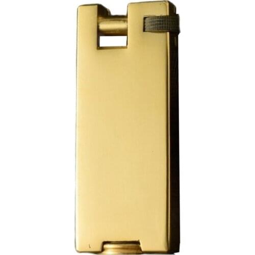 DIY Handmade Brass Kerosene Lighter Retro Creative Vintage Wheel Oil Lighter Gift