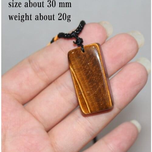 Natural crystal rough stone pendant Tiger eye healing crystal quartz necklace for man and woman gift