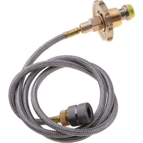 Gas Stove Adapter Propane Tank Refill Hose Adapter for Outdoor, Camping, Hiking