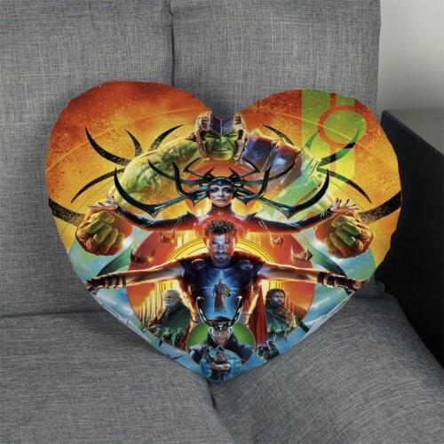 Custom Thor Ragnarok Hela Heart Shape Pillow Cover Custom Zipper Pillowcase Cover Wedding Home Office Decorative 1pcs custom