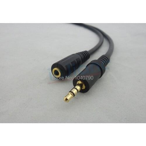 Gold plated 3.5 audio extension cord Computer stereo headset extension cord 3.5 mm audio line 1M 3.2ft