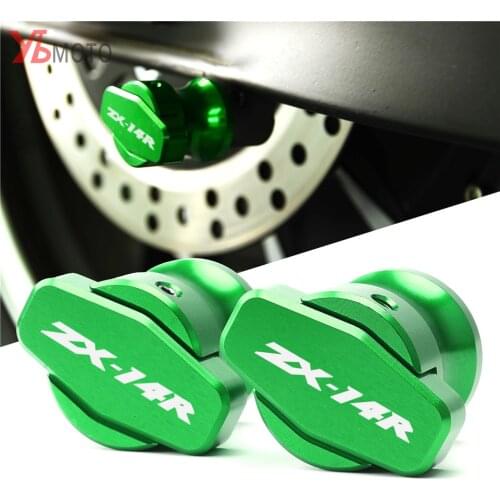 Hot Sale Motorcycle Swingarm Spools Slider For KAWASAKI NINJA ZX14R ZX-14R ZX 14R ZZR1400 ZX1400 GTR1400 M10 Screws Stand