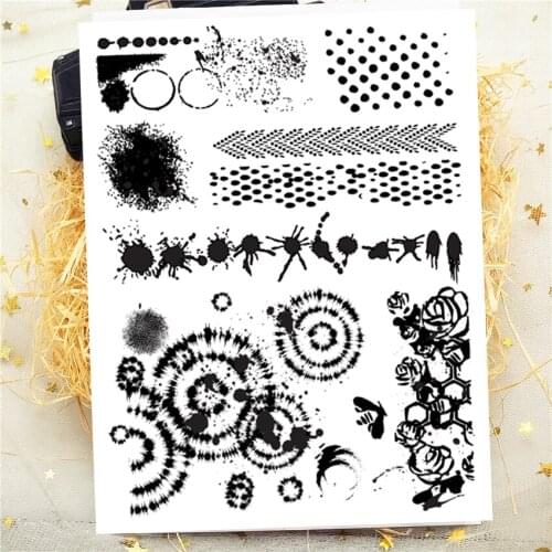 14x18CM Cellular Ink Transparent Seal Clear Stamps Silicone Seal Roller Stamps DIY Scrapbook Album / Card Production