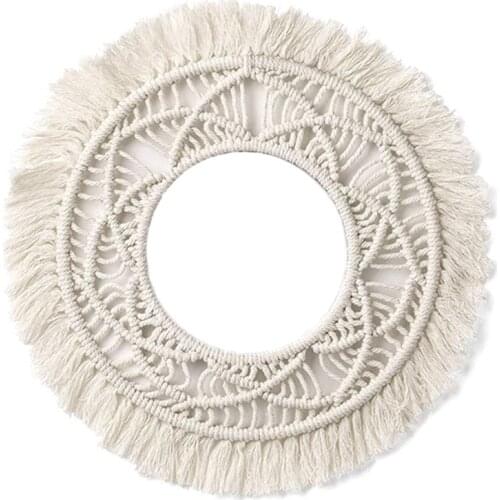 Nordic Hand-made Bohemian Woven Wall Hanging Creative Tapestry for Living Room, Bedroom and Homestay Farmhouse Decor