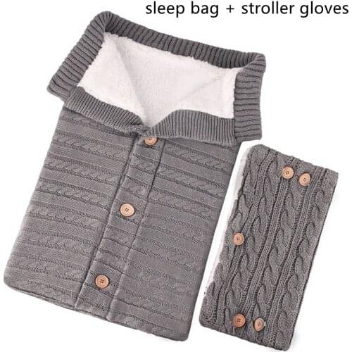 Baby Winter Stroller Wrap Toddler Blanket Silky Fleece Baby Sleeping Bag Breathable And Warm Swaddle Wrap Children Plush Quilt