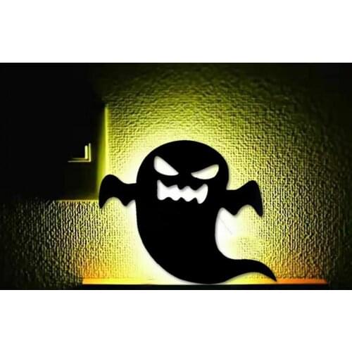 Halloween Luminous Wall Decal Smooth Ghost Sticker Cartoon Wall Sticker Removable Animal Decal Glow in the Dark Home Decor 2021