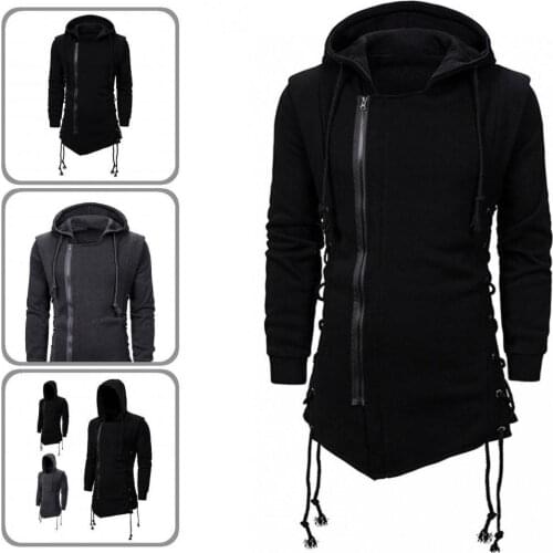 Warm Dark Casual Solid Color Hoodie for Outdoor Coat Warm Dark Casual Solid Color Hoodie for Outdoor