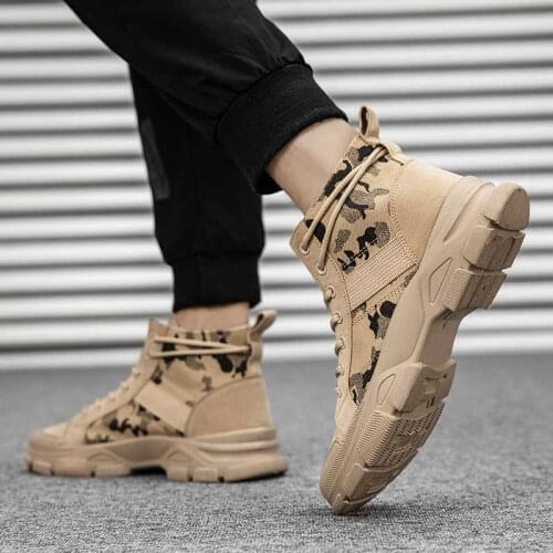 Winter Sneakers Husband Large Sole Sport Shoes Male Tenid Safety Footwear Soulier Winter Boots For Men Sapatenes Tennis Shoues