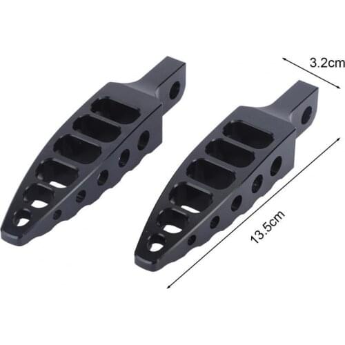 2Pcs Footpeg Anti-corrosive Banana Shape High Strength Aluminium Motorcycle Front/Rear Foot Pedal Compatible with XL883 1200