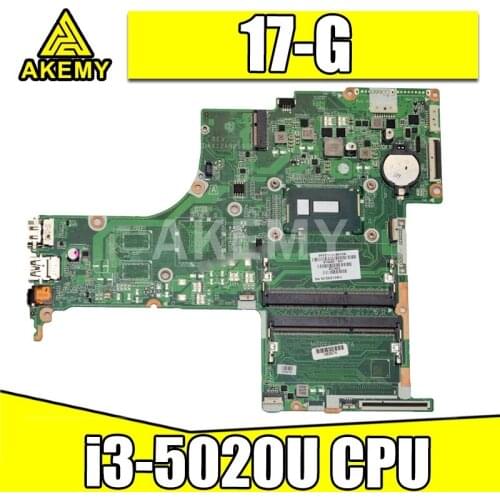 AKemy 809322-501 809322-601 X12A For HP Pavilion 17-G 17T-G 17-G077CL Laptop Motherboard with i3-5020U DAX12AMB6D0